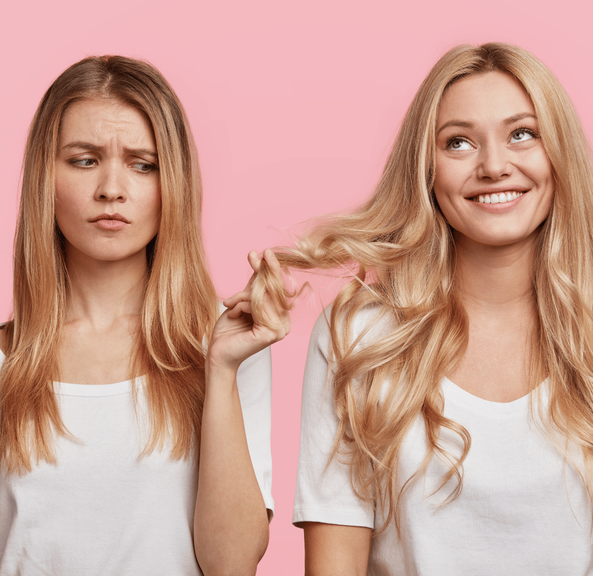 Włosy przed i po wizycie w Willowa Beauty – salon kosmetyczny Lublin