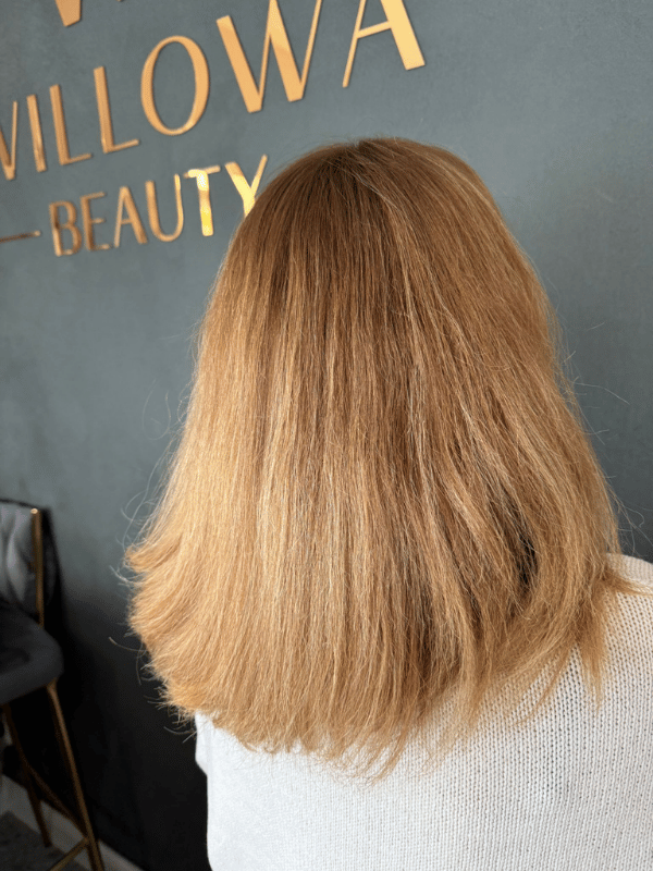 Profesjonalne fryzjerstwo Lublin – efekt zdrowych, wygładzonych włosów po wizycie w salonie Willowa Beauty